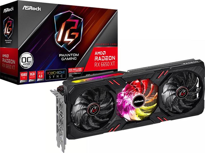 Produktbild AsRock Radeon RX 6650 XT Phantom Gaming D OC (8 GB)