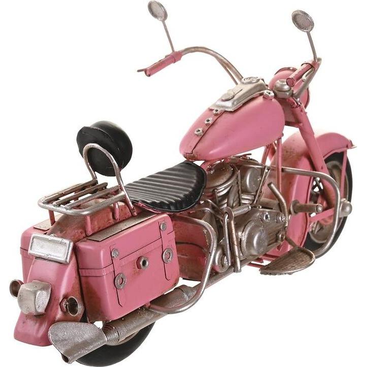 Thumbnail - DKD Home Decor, Deko Objekt, Deko-Figur 28 x 10 x 16 cm Rosa Motorrad grün Gelb Vintage (3 Stücke)