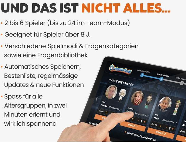 Produktbild Cartamundi Outsmarted!: The Live Family Quiz (Deutsch)