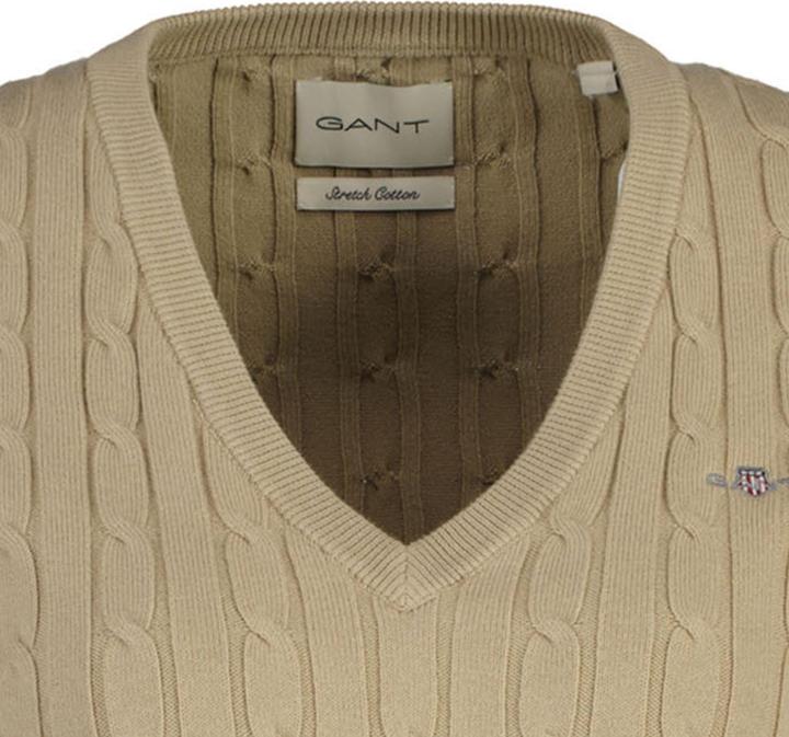 Produktbild GANT Stretch Cotton Cable V-Neck (L)
