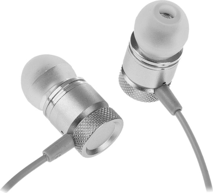 Peter Jäckel FUN Stereo Headphone Premium Silver with 3.5mm jack connection (Cable)