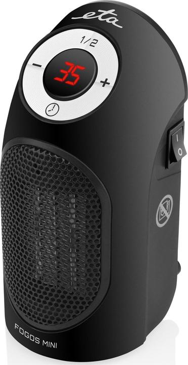 Produktbild ETA Heater ETA162390000 Fogos mini Fan heater, 400 W, Suitable for rooms iki 8 m², Juodas