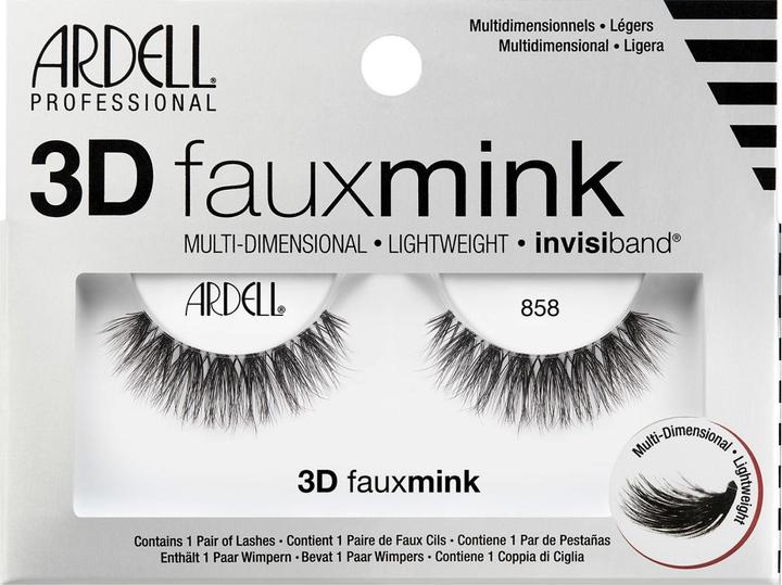 Actual product image Ardell 3D Faux Mink 858 (Artificial eyelashes)