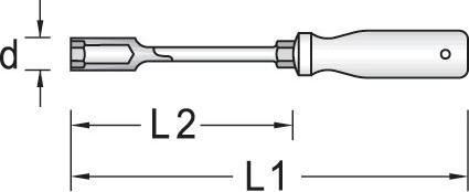 Actual product image Gedore 13 socket spanner 3Khandle hexagonal (13 mm)