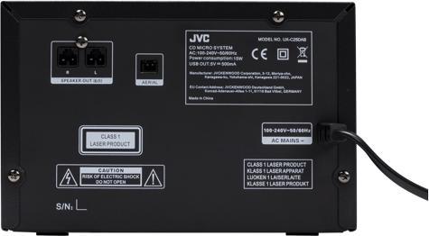 Immagine prodotto JVC UX-C25DAB (Bluetooth, Lettore CD, 2x 7 W)