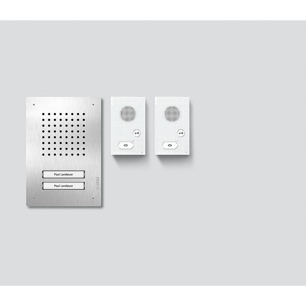 Thumbnail - Siedle, Klingel + Türsprechanlage, Set CLAB 850-2 E/W Audio-Set Classic Edelstahl/Weiss