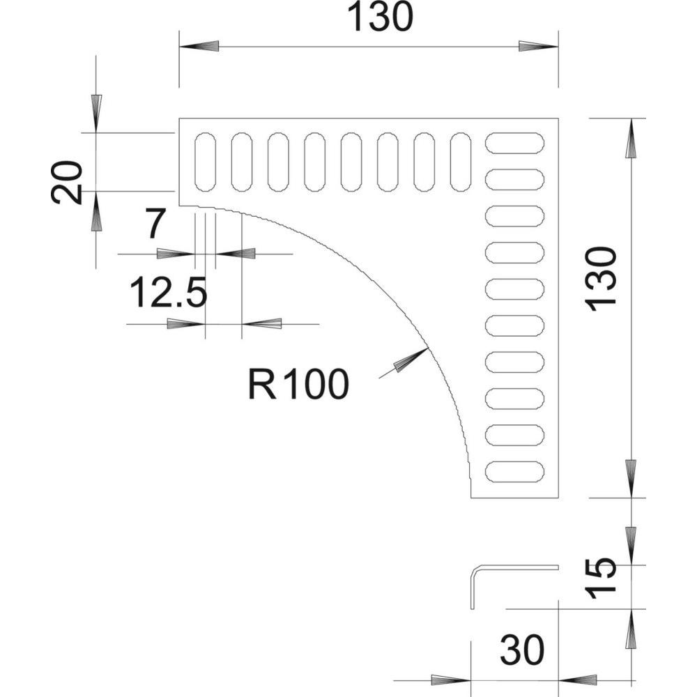 Thumbnail - OBO Bettermann, Kabelschutz + Kabelführung, T-Adapter (130 mm)
