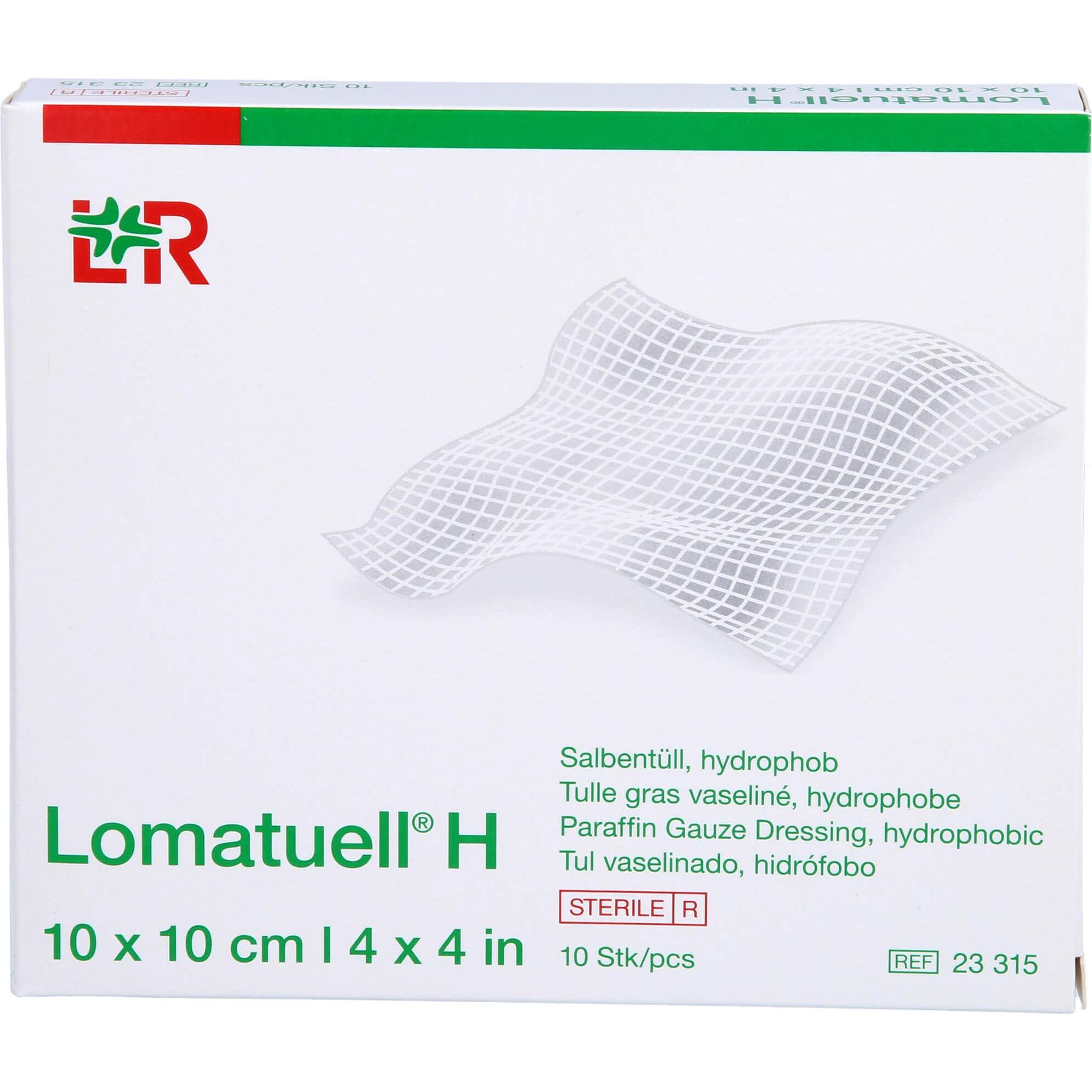 Lohmann & Rauscher, Verbandsmaterial, LOMATUELL H Salbentuell 10x10cm st.23315, 10 St VER