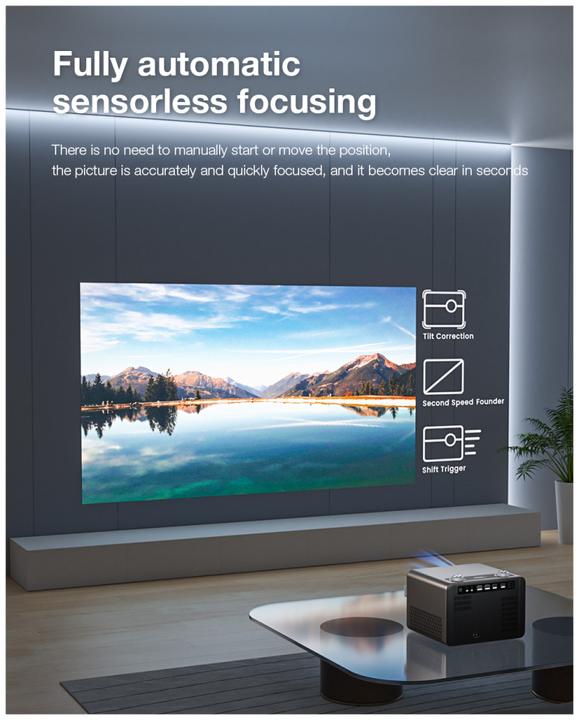 Produktbild BlitzWolf Projector LED BW-V7, 1080p, Android, Bluetooth (850 lm)