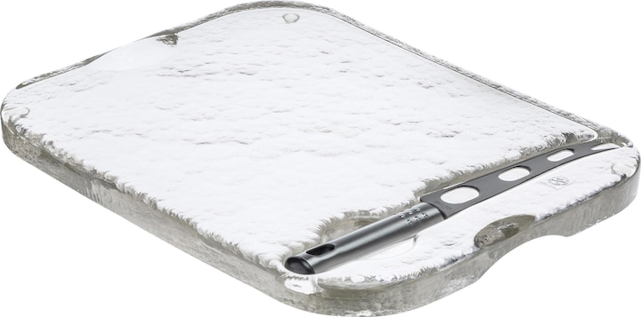 Actual product image Glasi Hergiswil Serving Plate with Knife Transparent