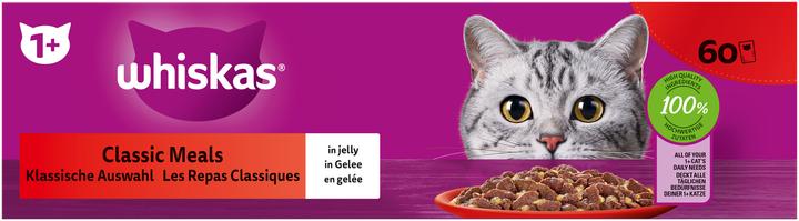 Produktbild Whiskas Klassische Auswahl (Adult, 60 Stk., 5100 g)