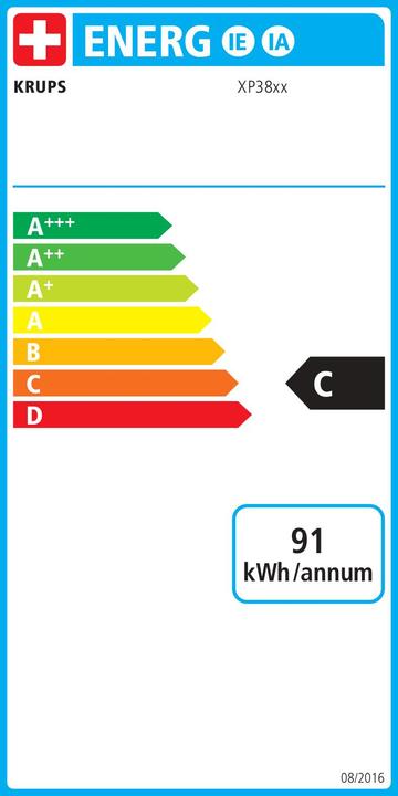 Energy Label Krups Authentic+ XP384G