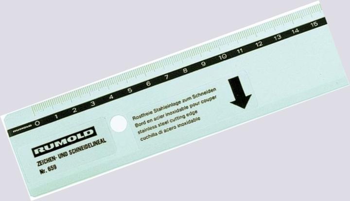 Produktbild Rumold Zeichen- und Schneidelineal (10 cm)