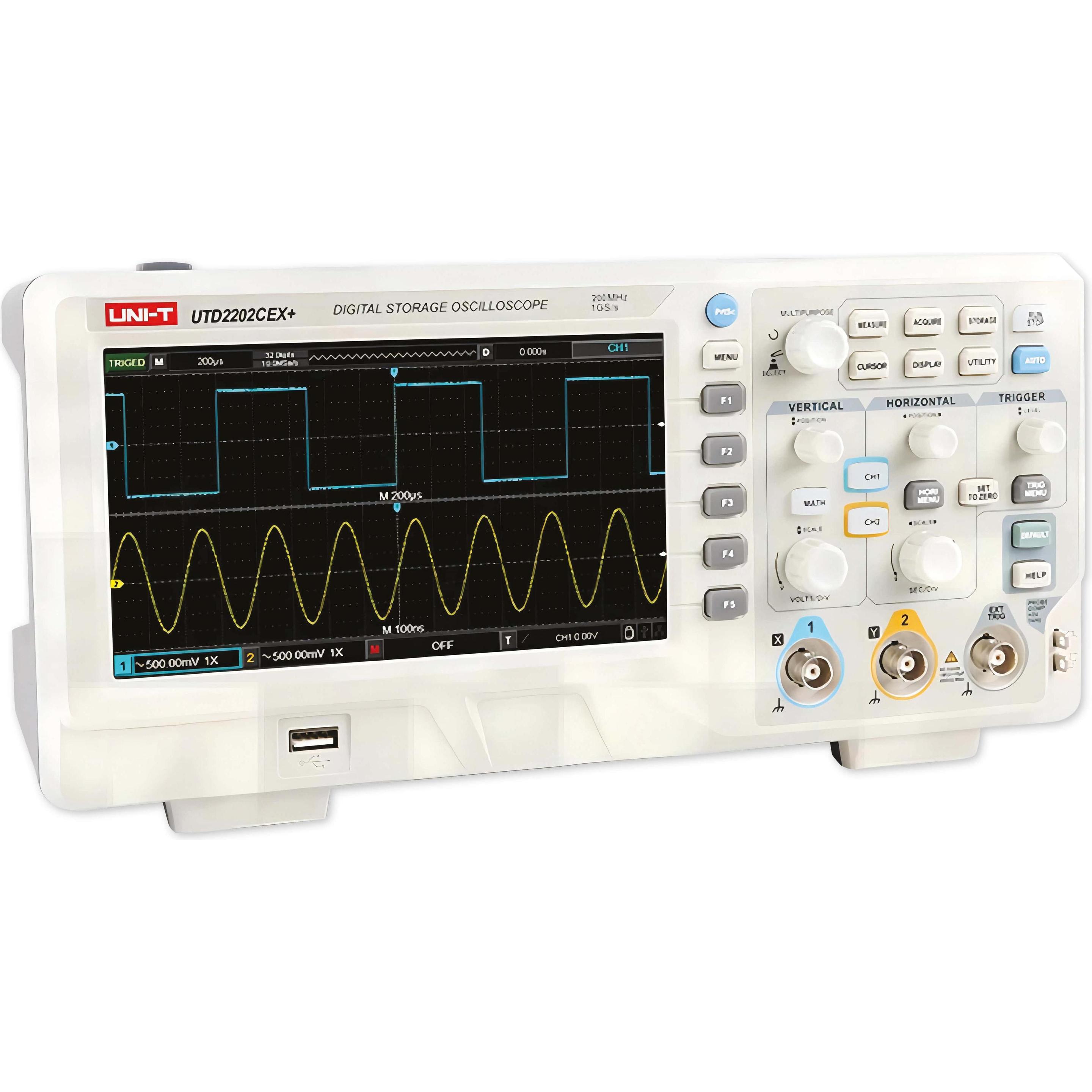 Uni-T, Multimeter, UTD2202CEX+ Digital Oszilloskop 200MHz, 1GSa/s