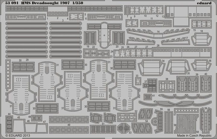 Produktbild Eduard HMS Dreadnought 1907 for Trumpeter