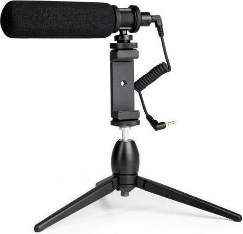 Actual product image Delock Microphone USB Vlog Shotgun Set for Smartphones, DSLR Cameras
