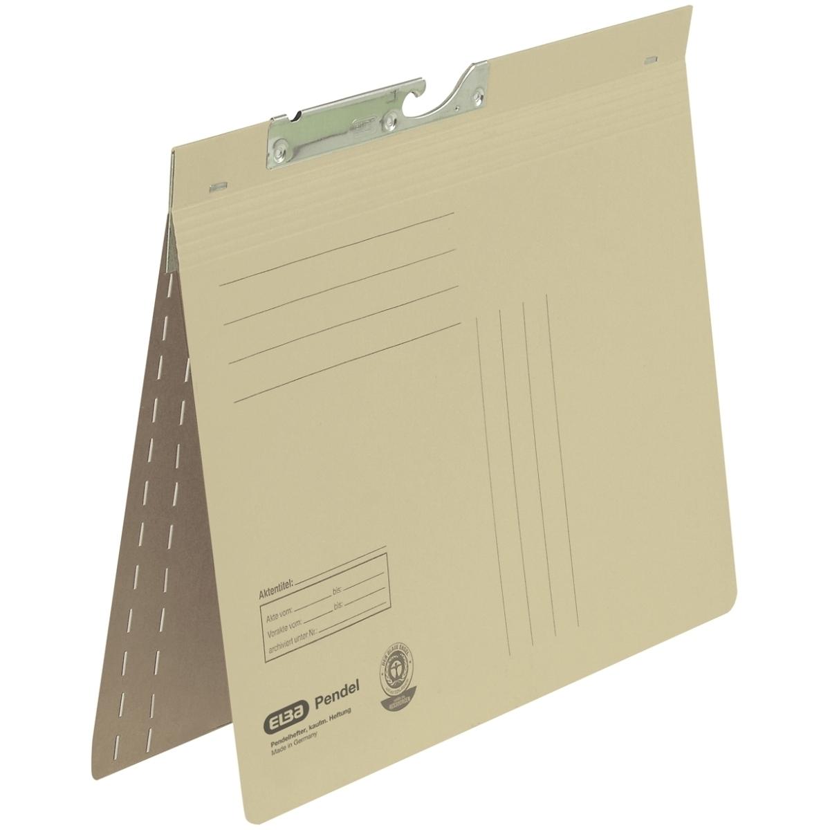 Elba, Mappe, Pendelhefter, DIN A4, Manilakarton, 320 g-qm, chamois (A4, 1 x)