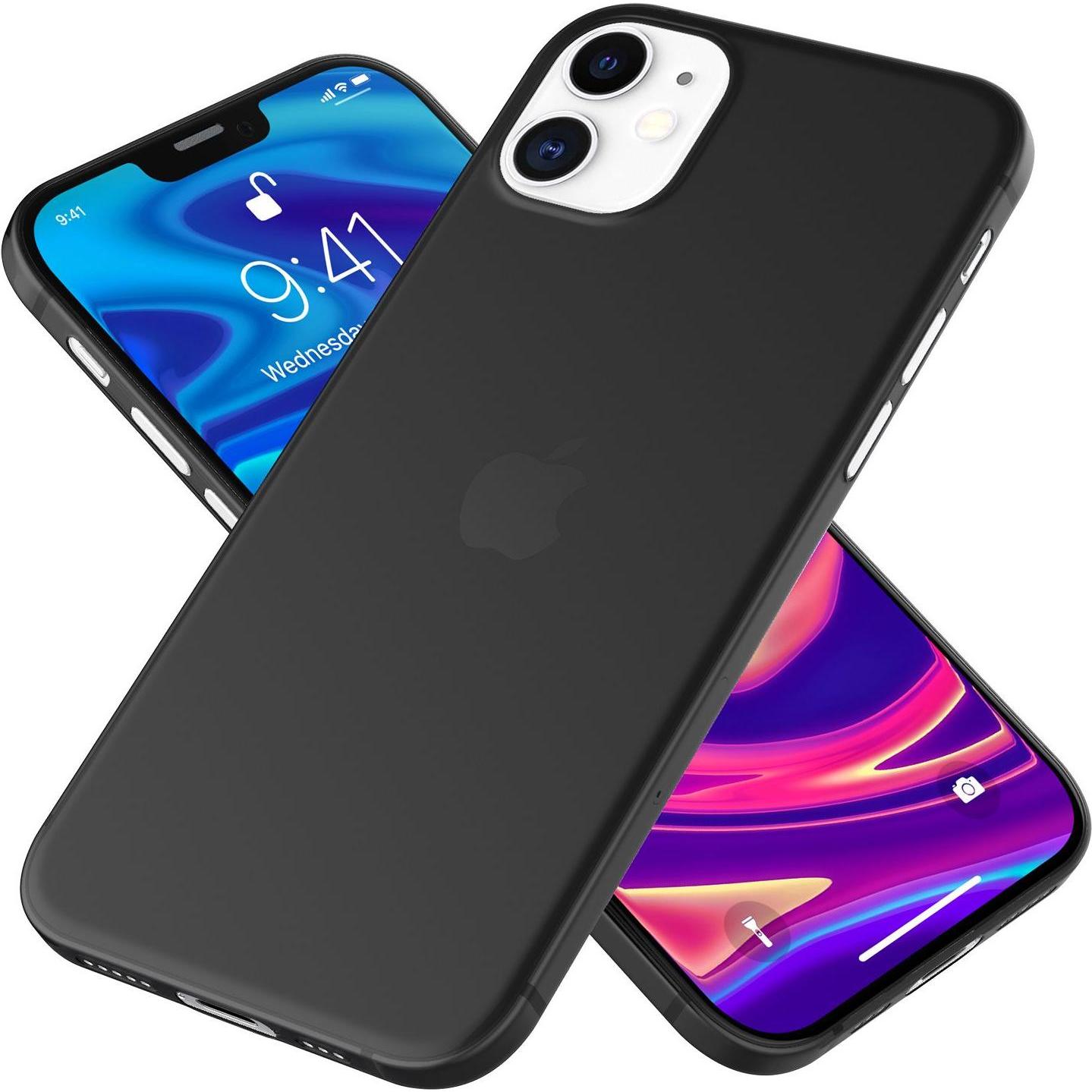 Nalia Hardcase (Apple iPhone 12 Pro, Apple iPhone 12), Smartphone Hülle, Schwarz