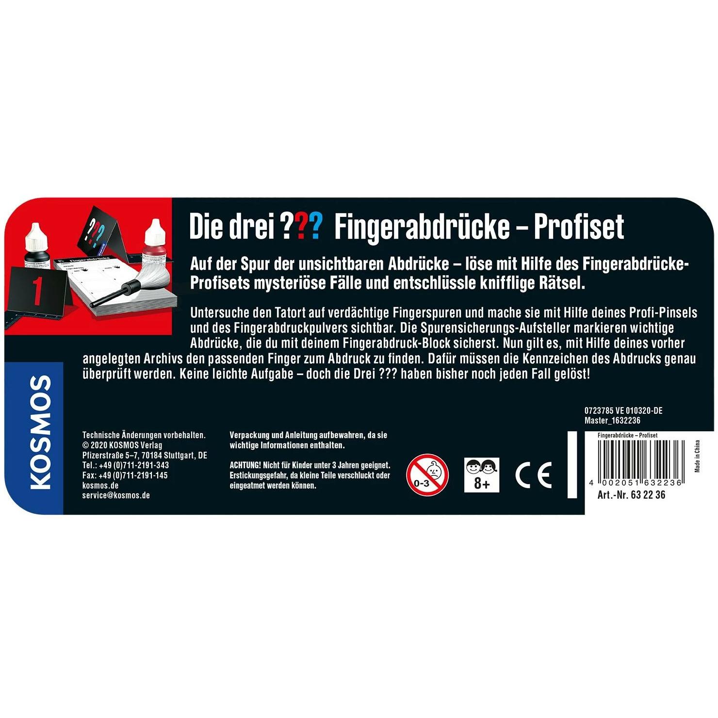 Thumbnail - Kosmos Detektivausrüstung Die Drei??? Fingerabdrücke Profiset