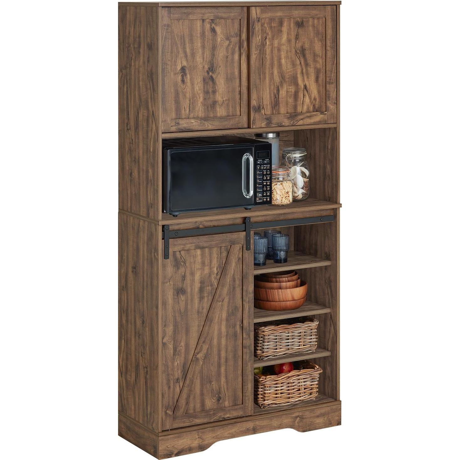 SoBuy, Kommode + Sideboard, Sideboard mit Schiebetür (80 x 170 x 34 cm)