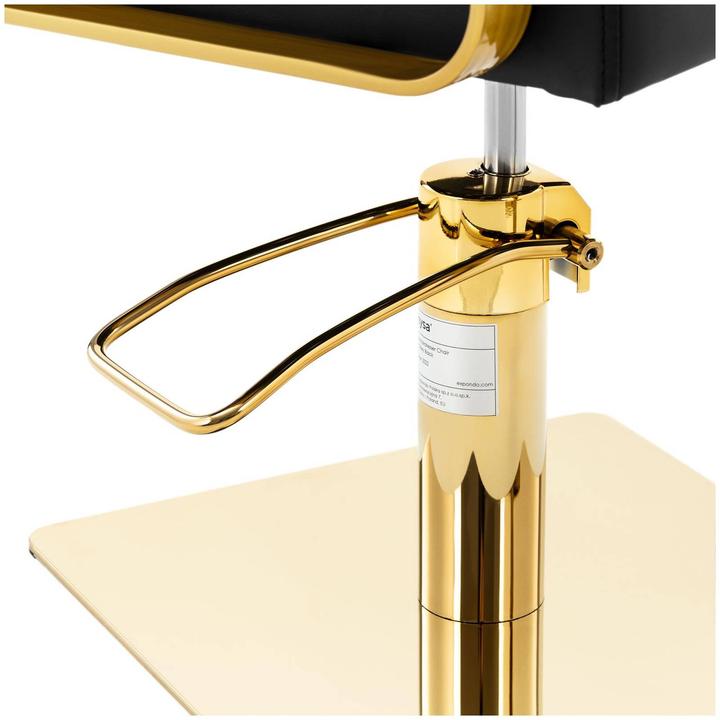 Produktbild Physa Friseurstuhl mit Fussstütze höhenverstellbar Barber-Stuhl 200 kg Otley Black