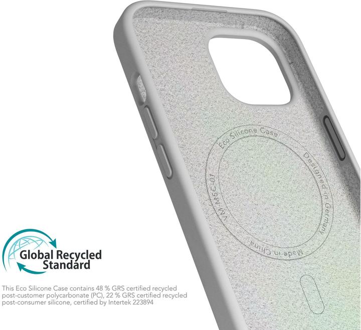 Produktbild Vonmählen Eco Silicone Case for iPhone 15 Plus Light Gray (Apple iPhone 15 Plus)
