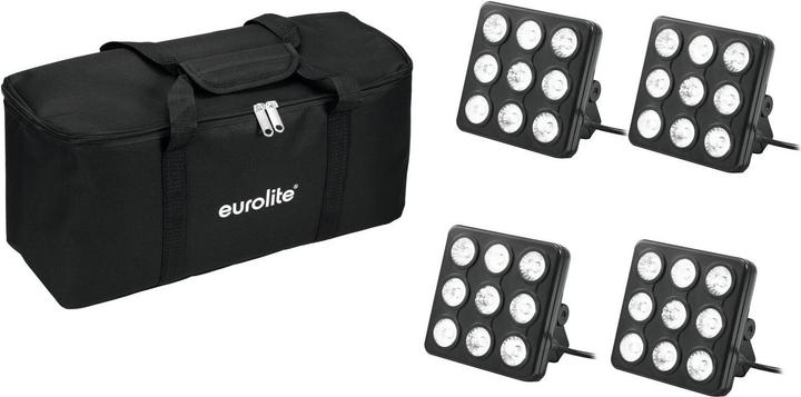 Eurolite Set 4x LED Party Panel RGB+UV + Soft-Bag (LED)