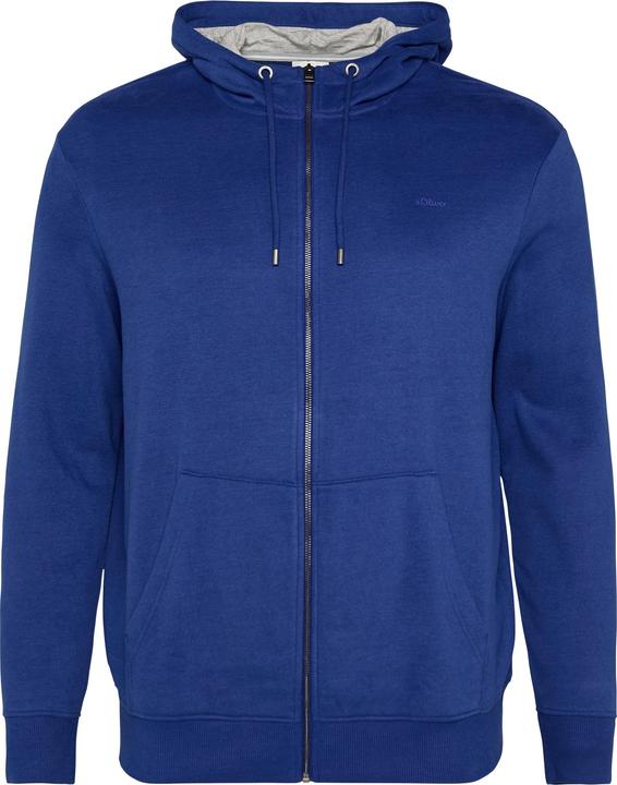 Produktbild s.Oliver Sweatshirt Jacke Sweatshirt-Jacke mit Kapuze und Logo (XXL)