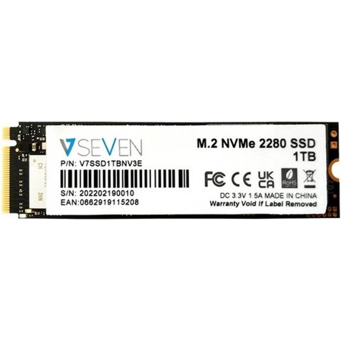 V7 1TB NVME GEN3X4 M.2 NVME 3D (1000 GB, M.2 2280), SSD
