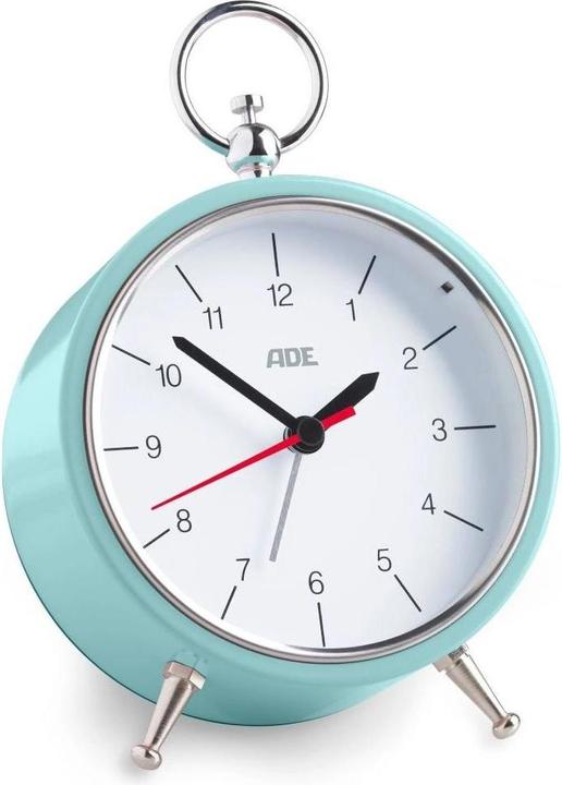 Actual product image ADE Classic Alarm Clock Retro Light Blue