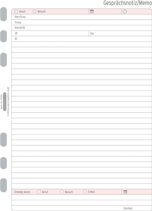 Image du produit Chronoplan Note de conversation (A5)