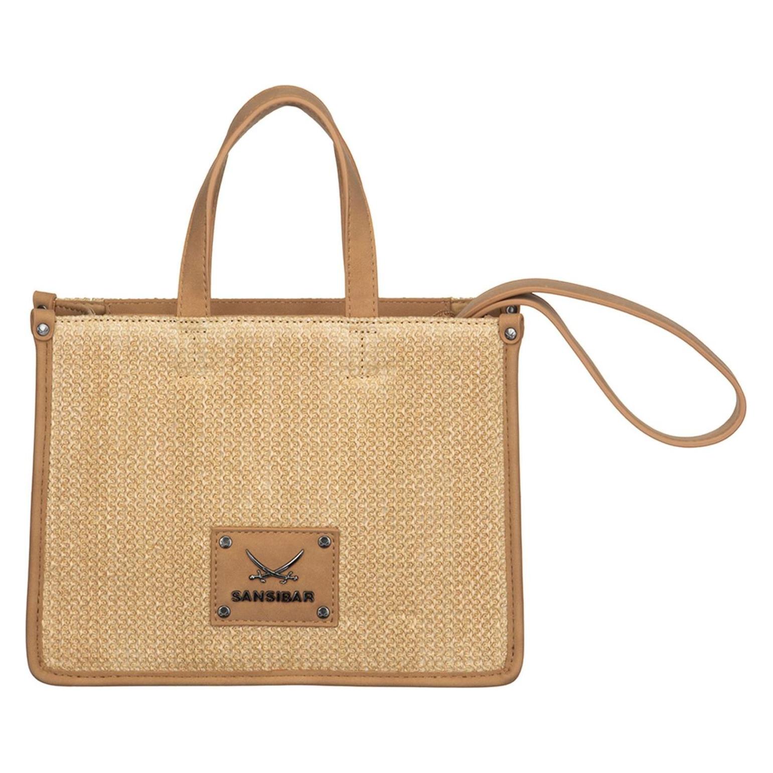 Sansibar, Damen, Handtasche, Mini Tote Bag, Braun