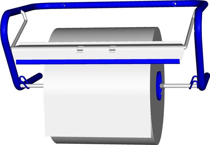Actual product image Fripa Cleaning roll wall unit, made of metal, blue for cleaning rolls up to 400 mm width and 410 mm (2x)