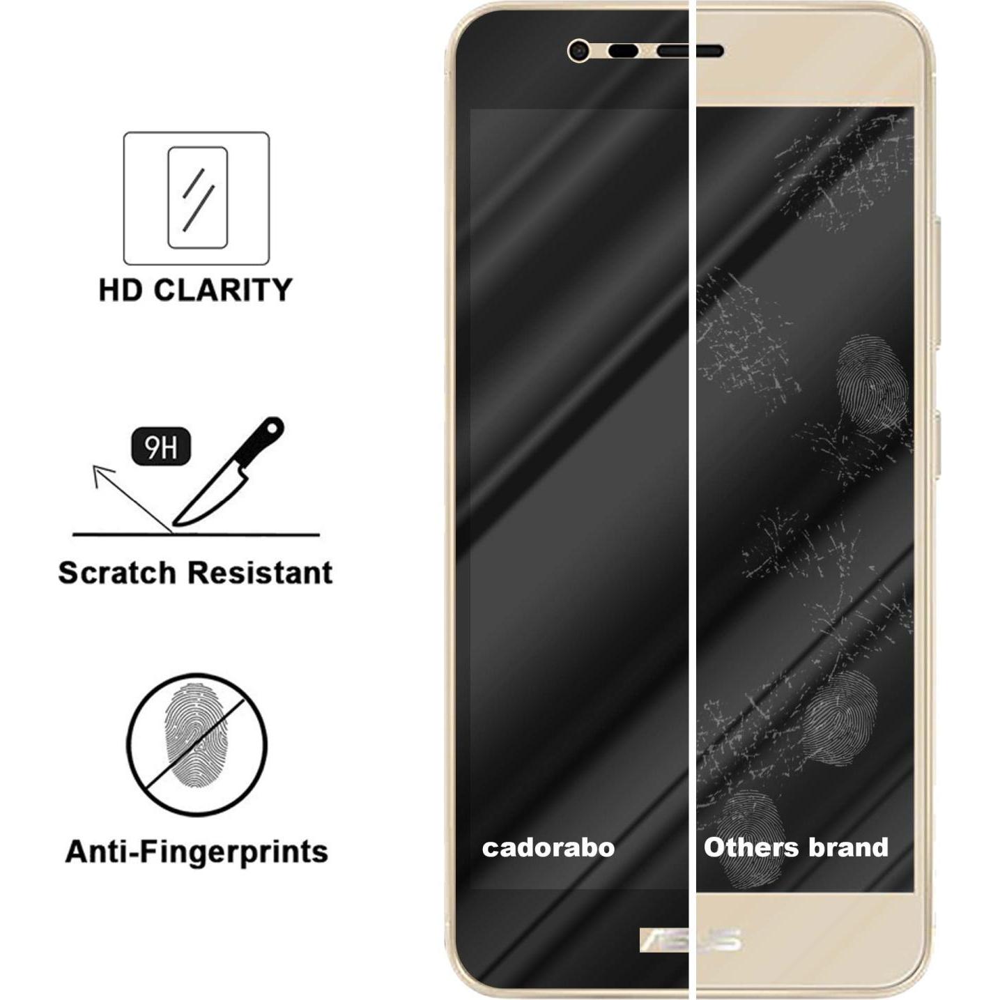 Thumbnail - Cadorabo Vollbild Displayschutzglas (1 Stück, Asus Zenfone 3 Max), Smartphone Schutzfolie, Schwarz
