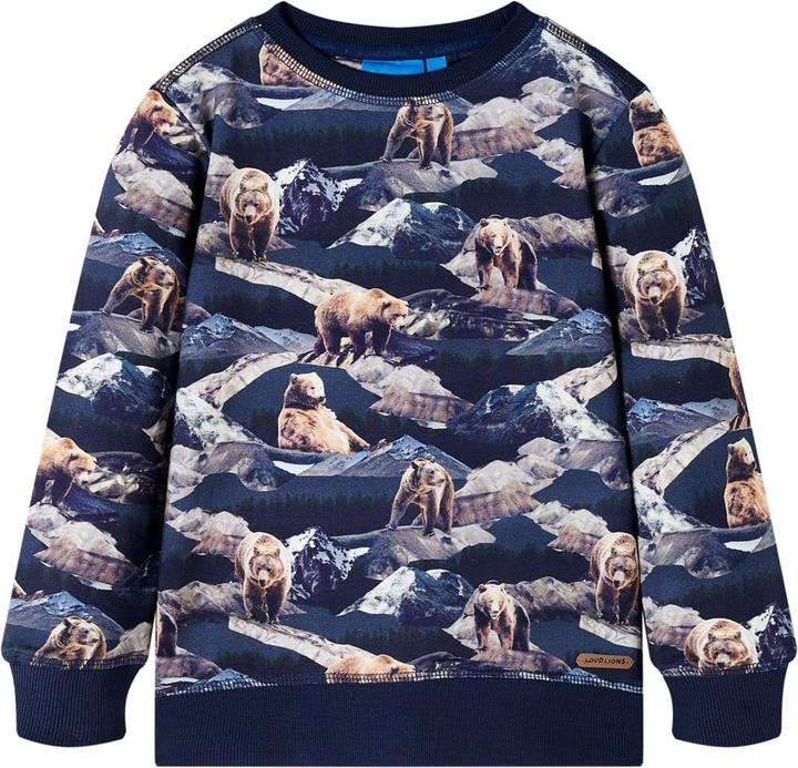 Immagine prodotto VidaXL Felpa da bambino blu navy 140,Materiale: 95 % cotone. 5 (140)