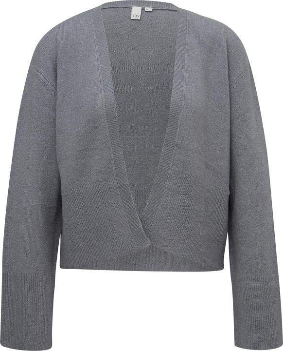 Produktbild s.Oliver Strickjacke Feinstrick-Cardigan mit breitem Bündchen (M)