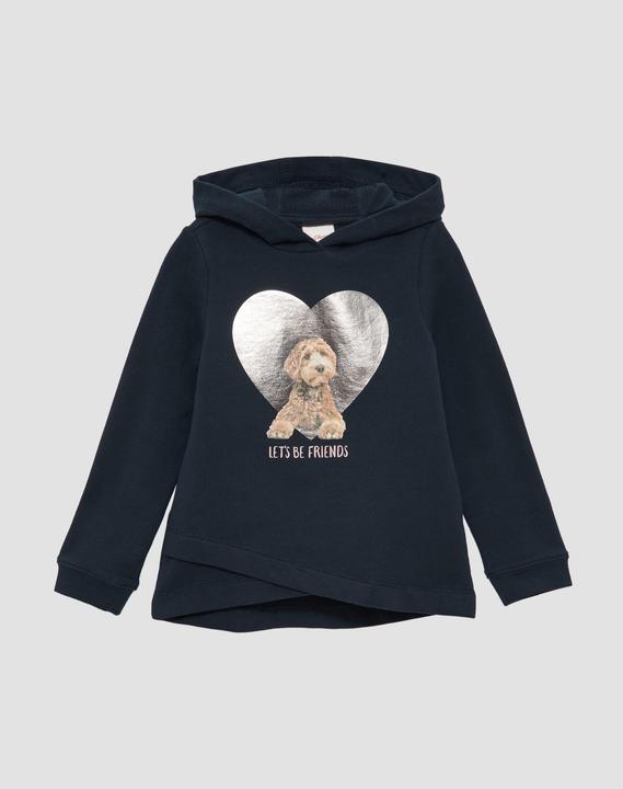 Produktbild s.Oliver Sweatshirt Sweatshirt mit Metallic-Print (98)