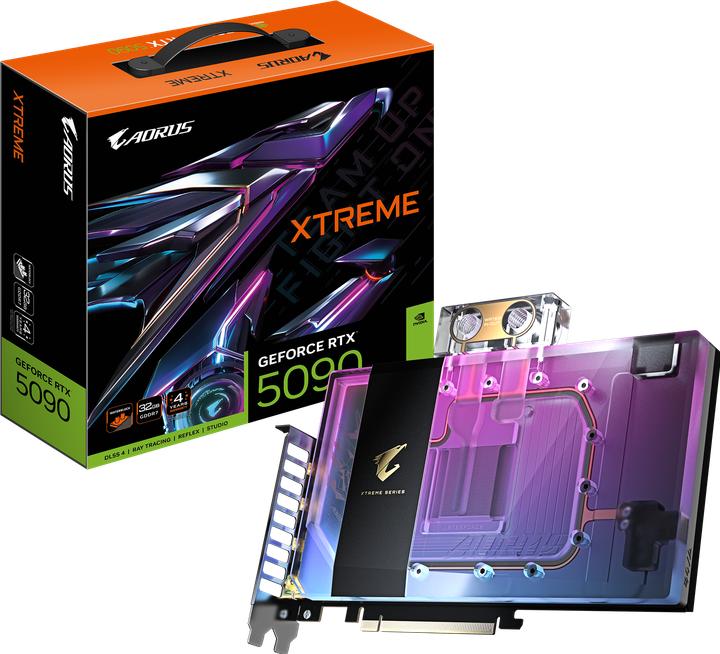 Produktbild Gigabyte AORUS GeForce RTX 5090 XTREME WATERFORCE WB (32 GB)