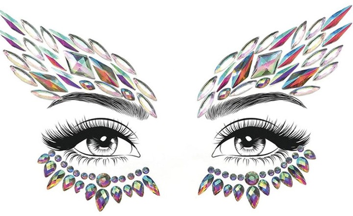 Actual product image Moon Creations Face Jewels Show Girl