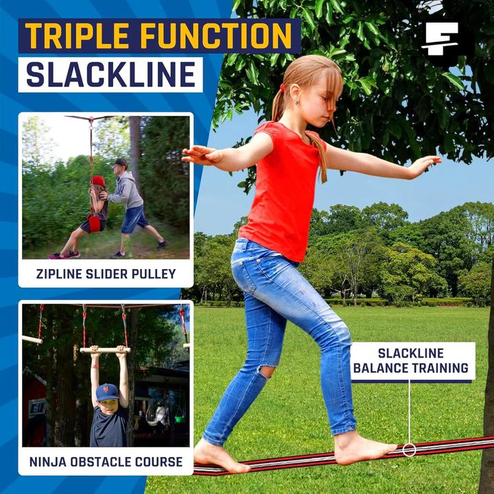 Actual product image Fofana Ninja Warrior Obstacle Course - 45 pieces (20 m)