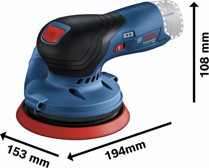 Actual product image Bosch Professional GEX 12V-125 (Eccentric grinder)