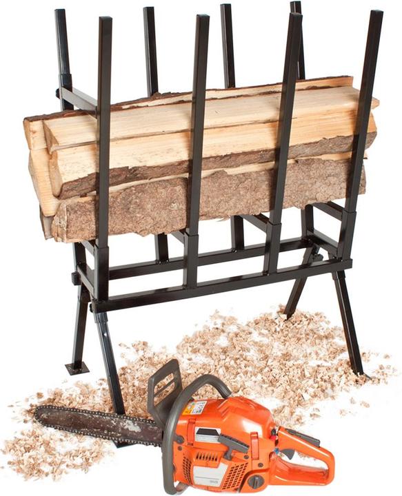 Actual product image tectake Wood sawhorse (53 cm, 76 cm)
