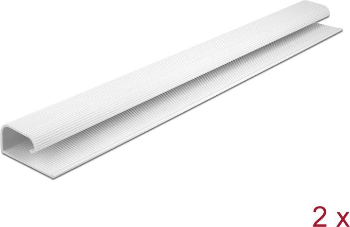 Actual product image Delock Cable duct for undercounter mounting 0.4 m x 57 mm White 2 pieces (Duct, 40 cm)