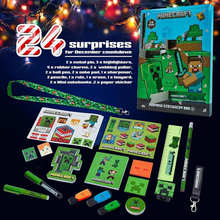 Actual product image Minecraft Surprise Stationary Box