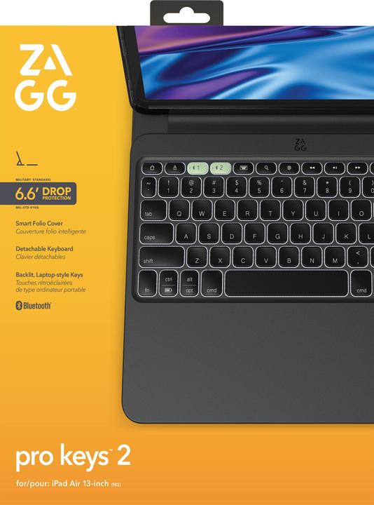Actual product image Zagg KB ProKey 2 iPad Air 13 M2 Bl Germa (103414654) (DE)