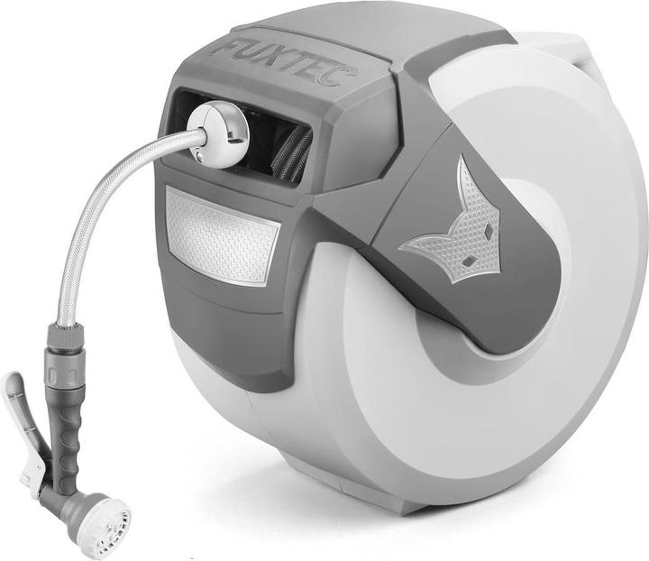 Produktbild Fuxtec Wasserschlauchaufroller 30m rund FX-WSA30G Grau (30 m)