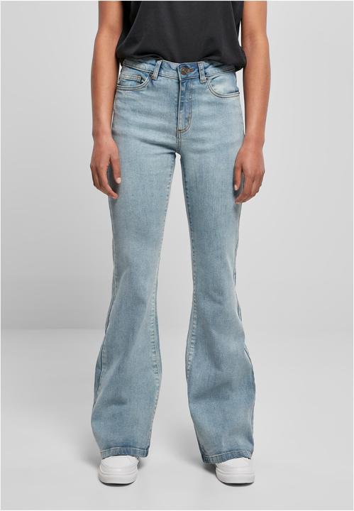Produktbild Urban Classics Ladies High Waist Flared Denim Pants (31)