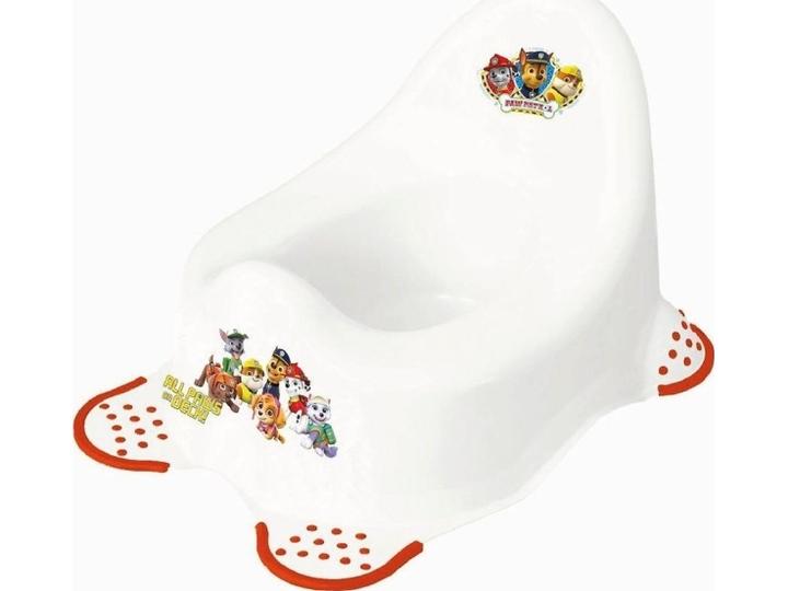 Actual product image keeeper kids baby pot adam "Paw Patrol", white with print with rubberised feet, material: PP