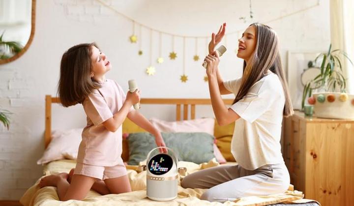 Actual product image Philips TAS2509WT/00 Tragbarer Karoke Speaker mit Dual Mic weiss