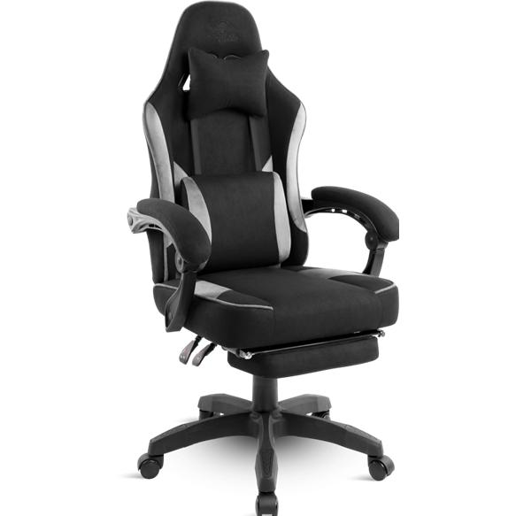 Spirit Of Gamer szék - RAVEN (állítható dőlés/magasság kihajtható lábtartó max.120kg-ig, fekete), Sedia gaming, Nero